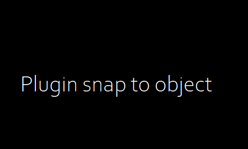 Snap to object